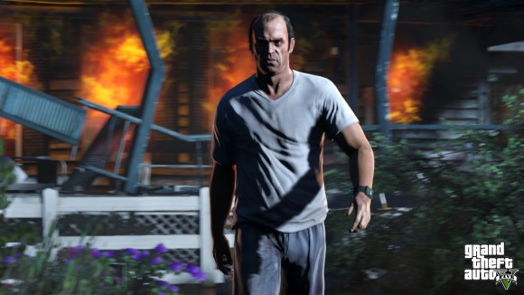 Trevor queima casa no GTA V
