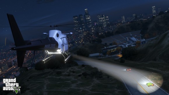 Helicóptero persegue suspeitos no GTA V