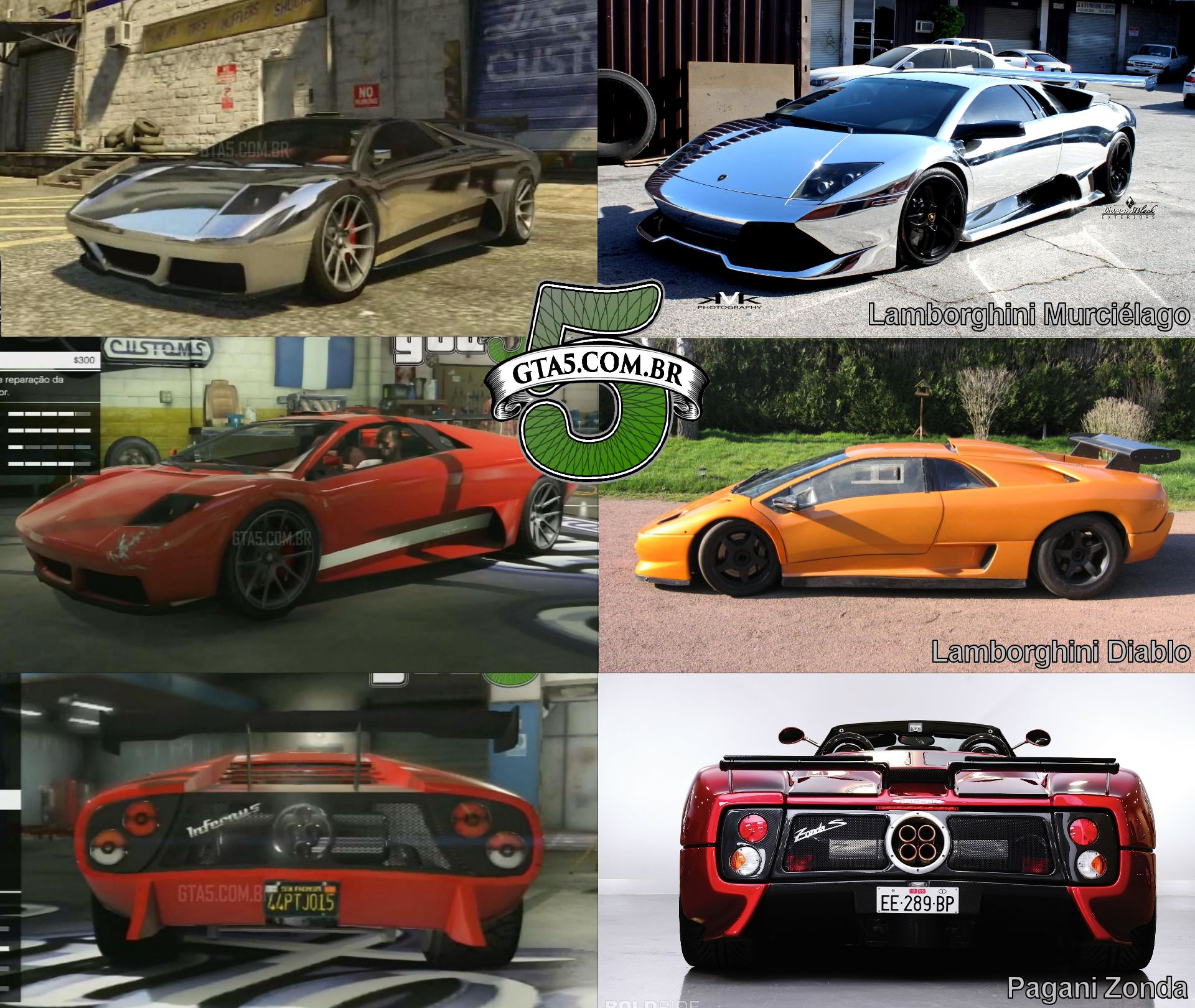 5 Carros Raros no GTA V (Bugatti, Ferrari, Lamborghini e mais) 